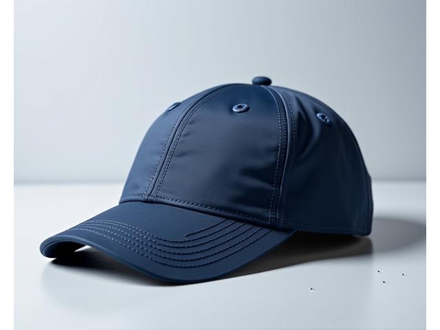 AquaTech Performance Cap, a sleek, quick-dry kayaking cap in dark blue with reflective logo.